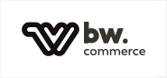 Logotipo BW Commerce na versão preto e branco
