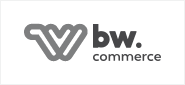 Logotipo BW Commerce na versão tons de cinza